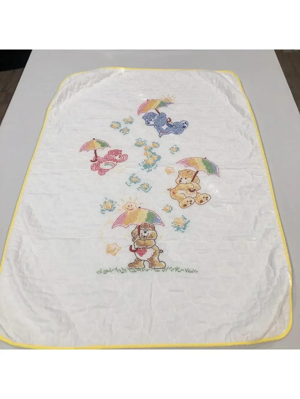 Handmade‎ Care Bear Baby Quilt Blanket 28